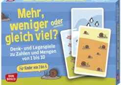 Karten-Set "Mehr, weniger oder gleich viel? Denk- und Legespiele"