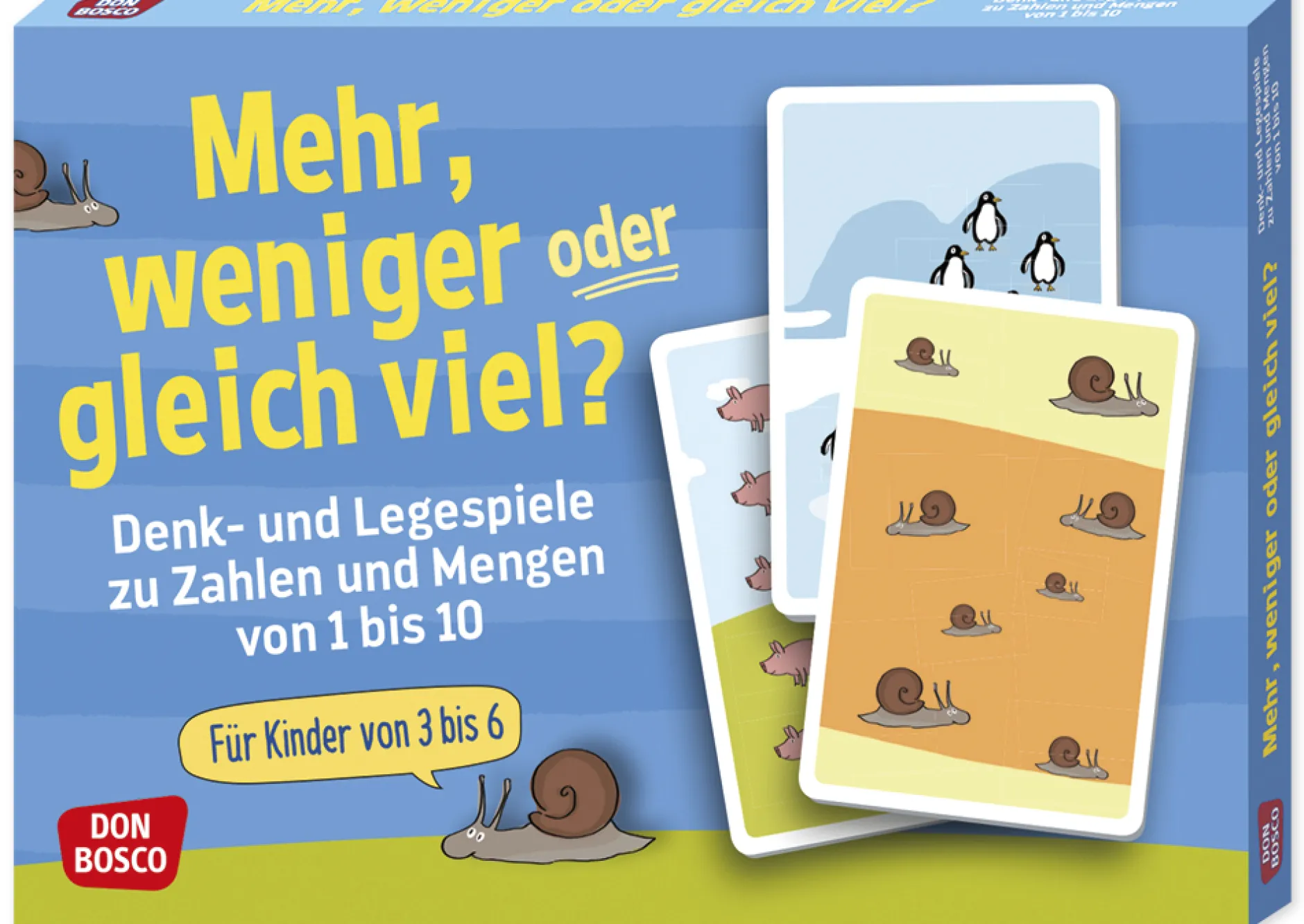 Karten-Set "Mehr, weniger oder gleich viel? Denk- und Legespiele"