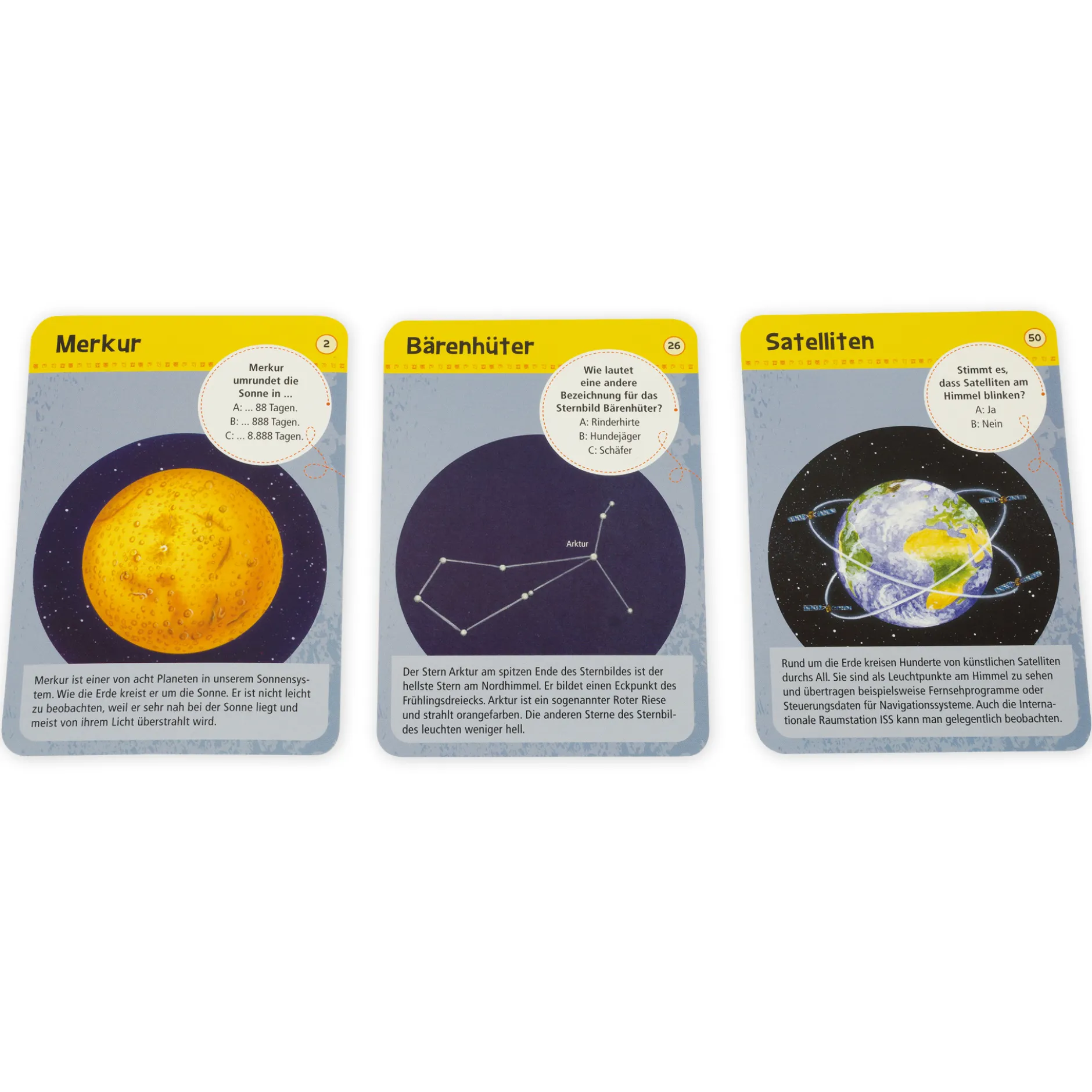Karten-Set "50 Sternbilder & Planeten - entdecken und bestimmen"