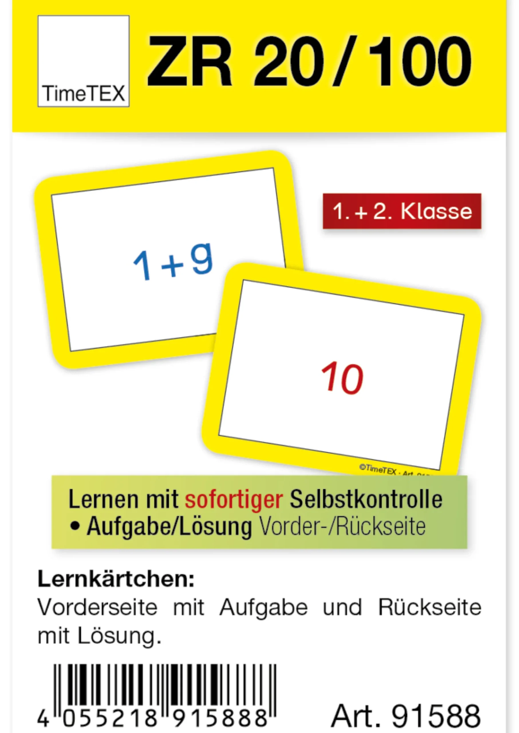 Kartenspiel für Papp-Computer, Zahlenraum bis 20/Zahlenraum bis 100