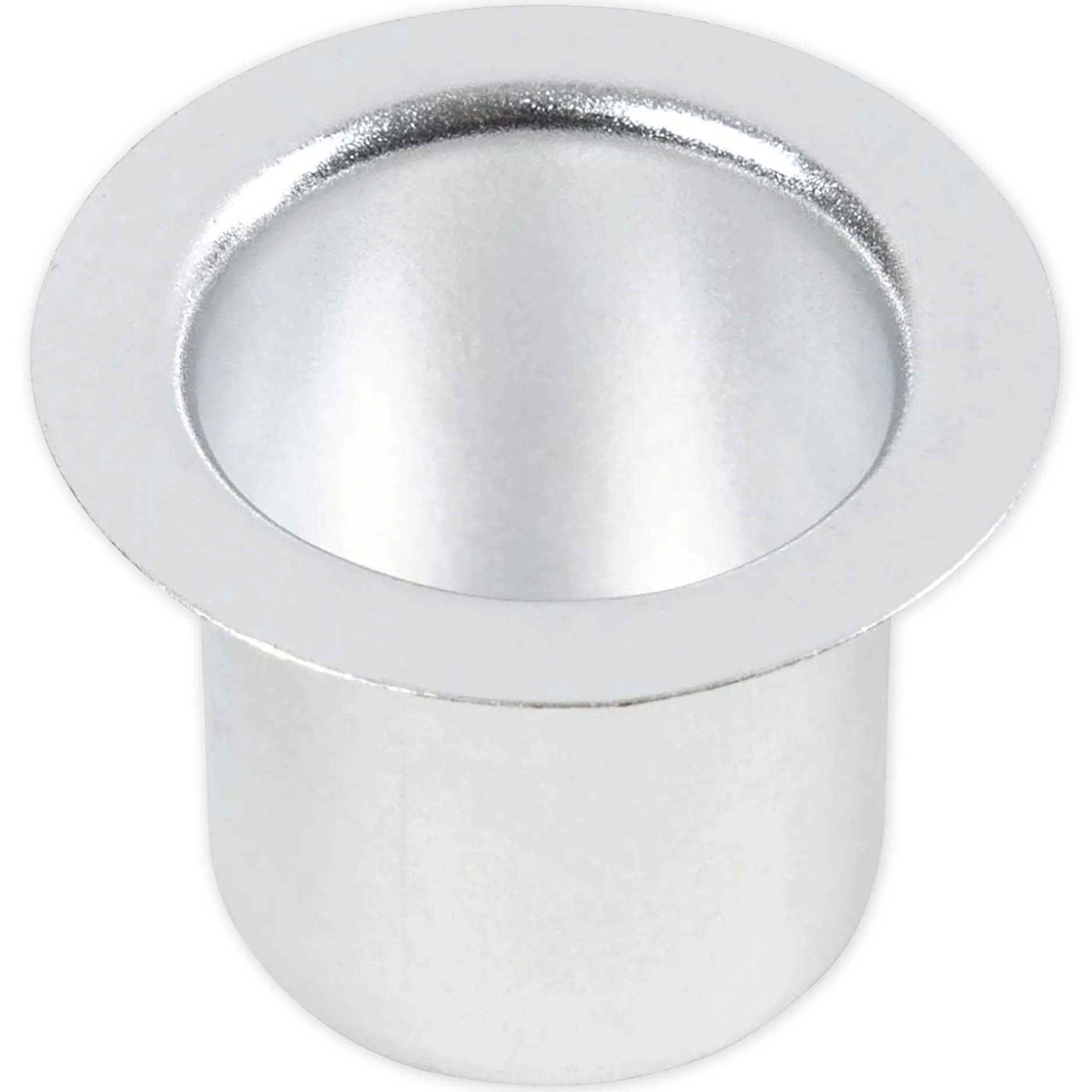 Kerzenhalter aus Metall, silbern, 12 Stück