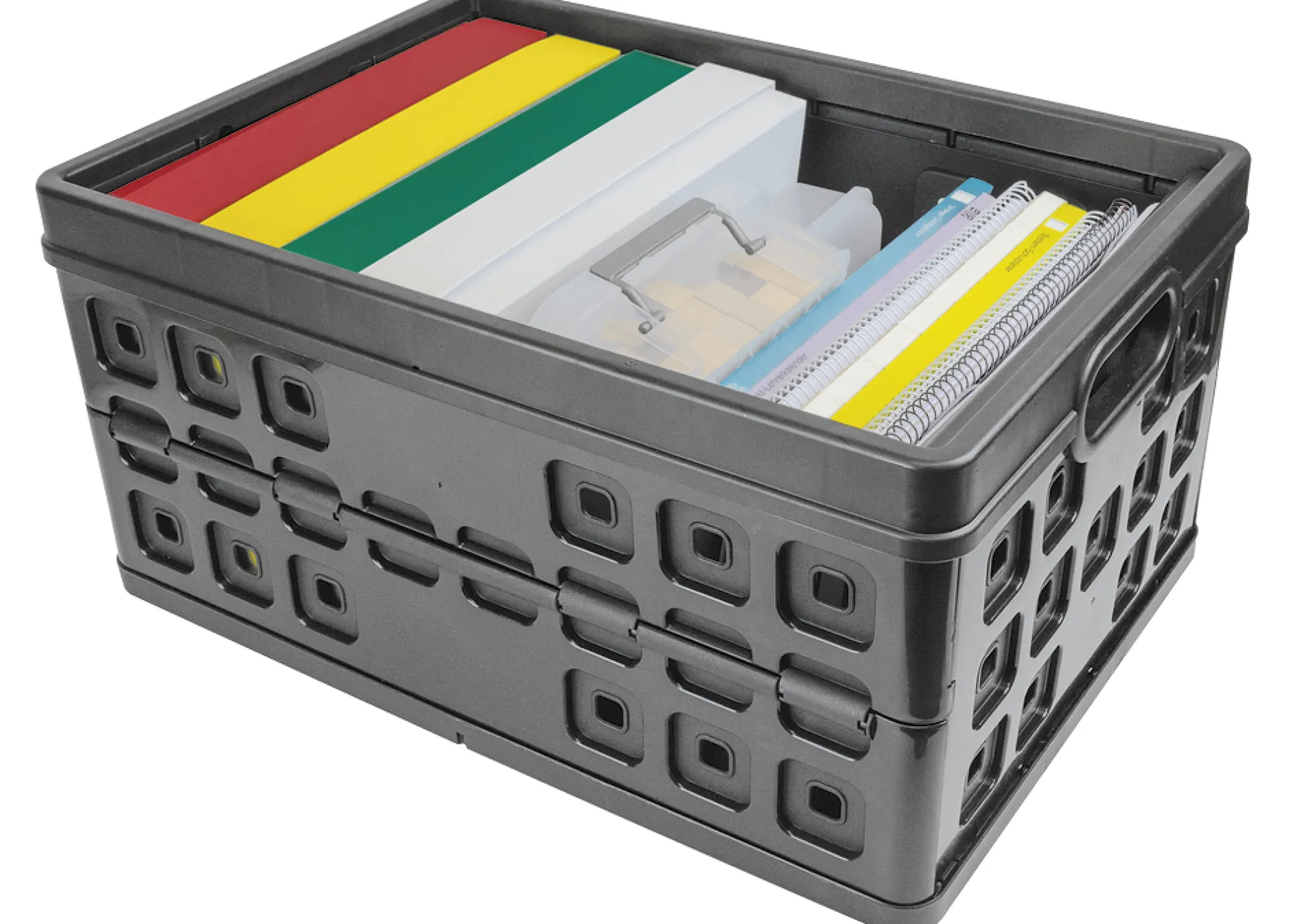 Klappbox aus Kunststoff, ca. 46 Liter, bis 30 kg, anthrazit