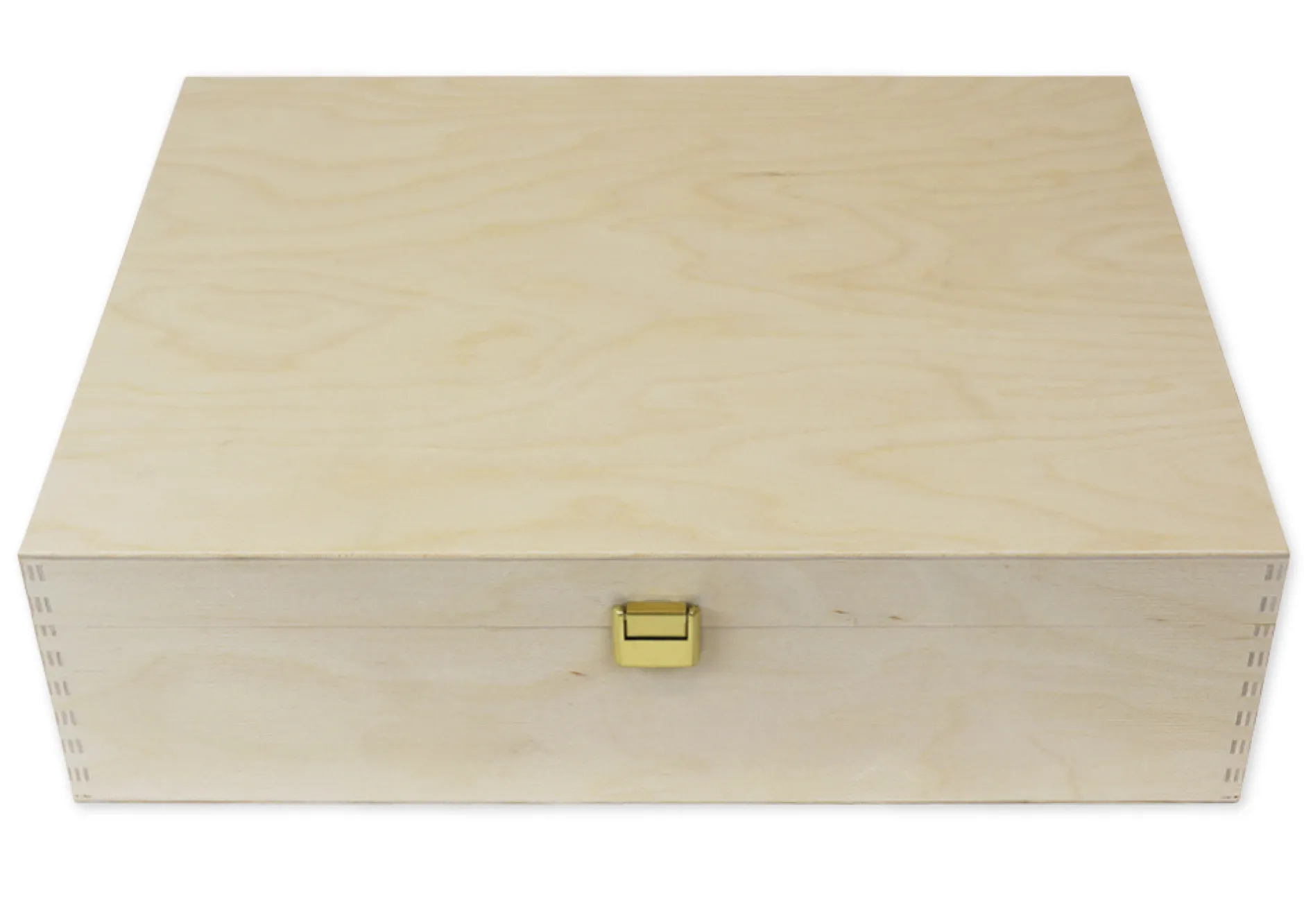 Klappdeckel-Box aus Holz A4-Plus, natur