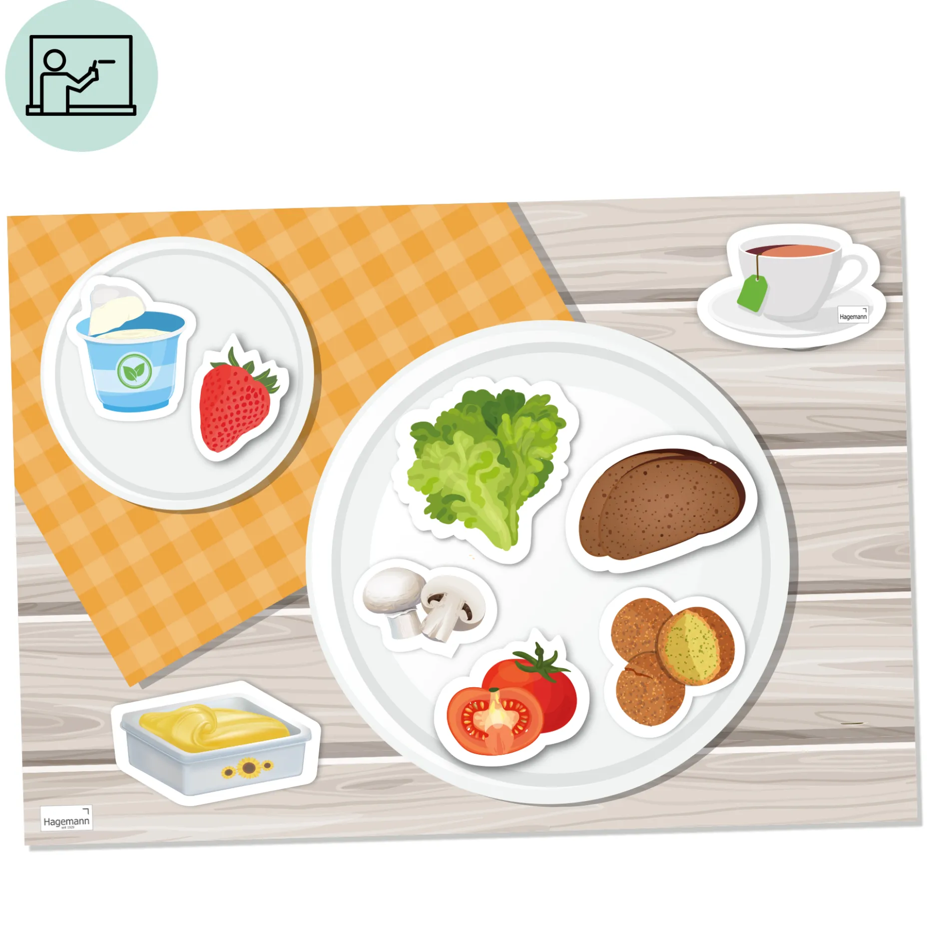 Klassenset vegetarische und vegane Ernährung, magnetisch