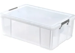 Kunststoff-Box stapelbar, transparent, 51 Liter