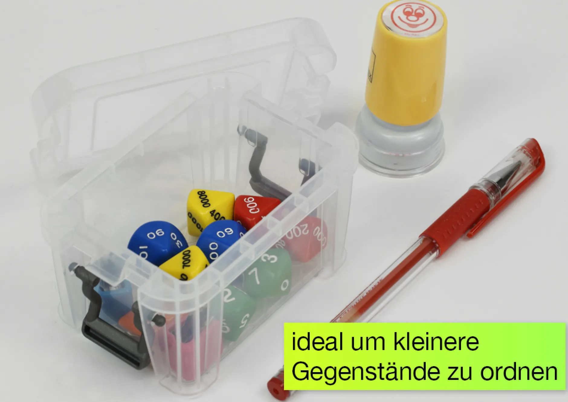 Kunststoff-Box stapelbar, transparent, 0,2 Liter