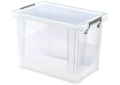 Kunststoff-Box stapelbar, transparent, 18,5 Liter