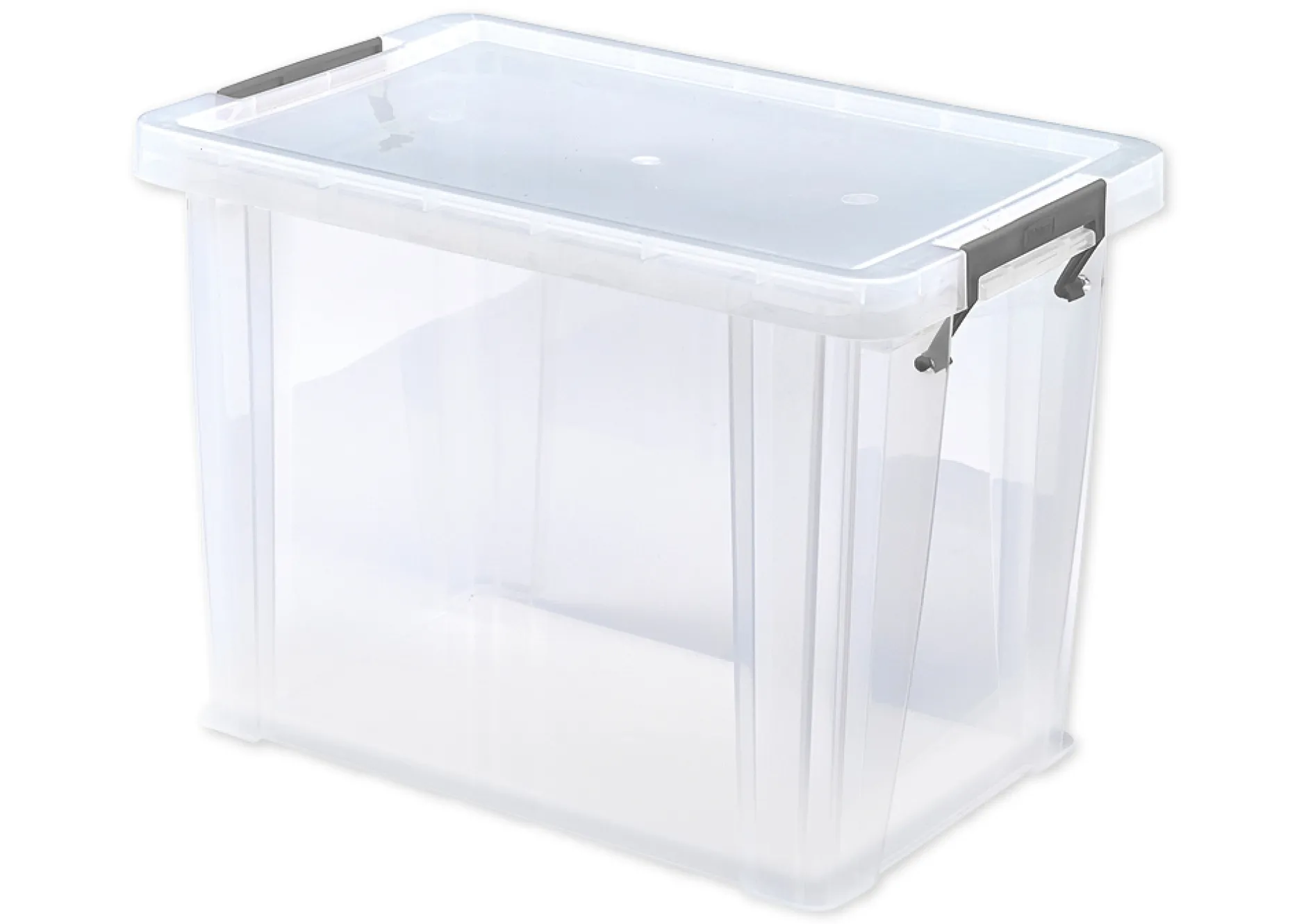 Kunststoff-Box stapelbar, transparent, 18,5 Liter