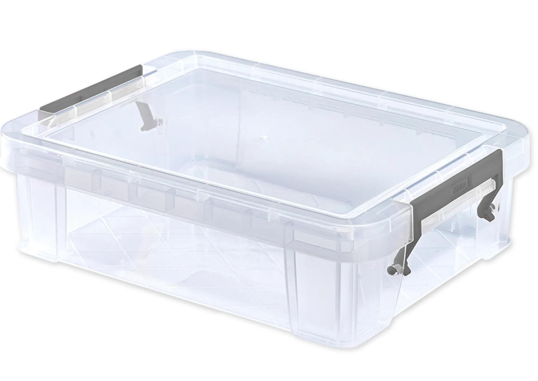 Kunststoff-Box stapelbar, transparent, 2,3 Liter (A5)
