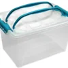 Kunststoff-Box stapelbar, transparent, mit Tragegriff, 7 Liter