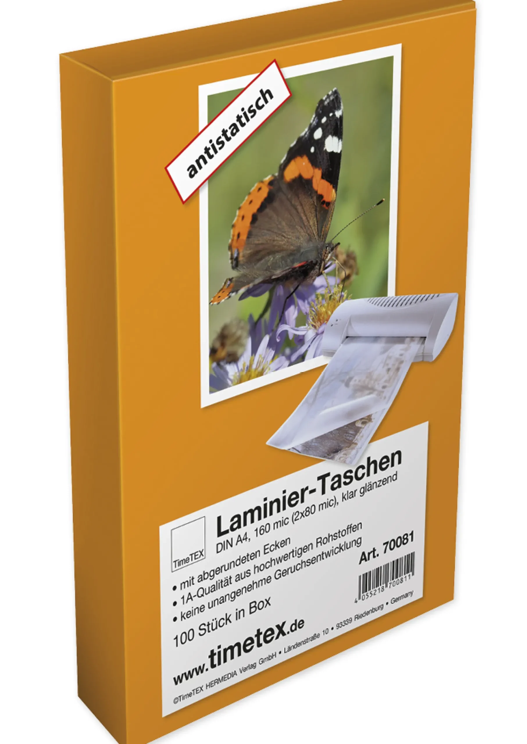 Laminier-Taschen A4 2x80 mic glänzend, 100 Stück