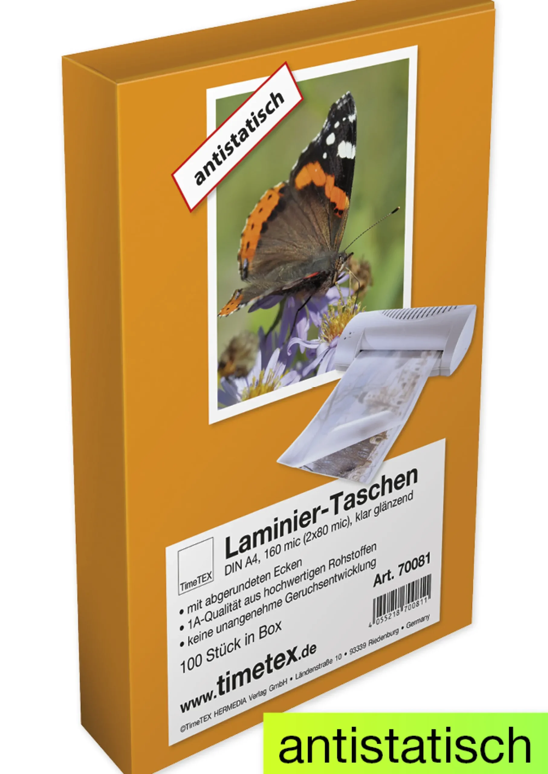 Laminier-Taschen A4 2x80 mic glänzend, 100 Stück