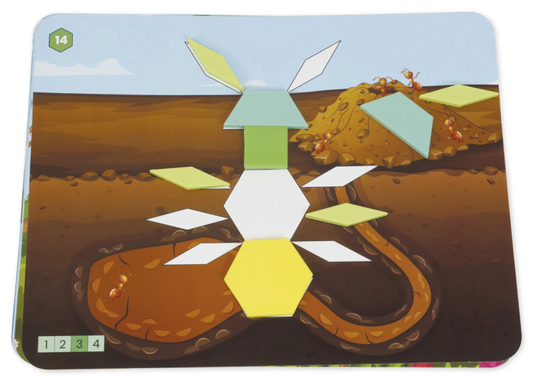 Legespiel Geometrie "Tiere & Insekten", 110-tlg.