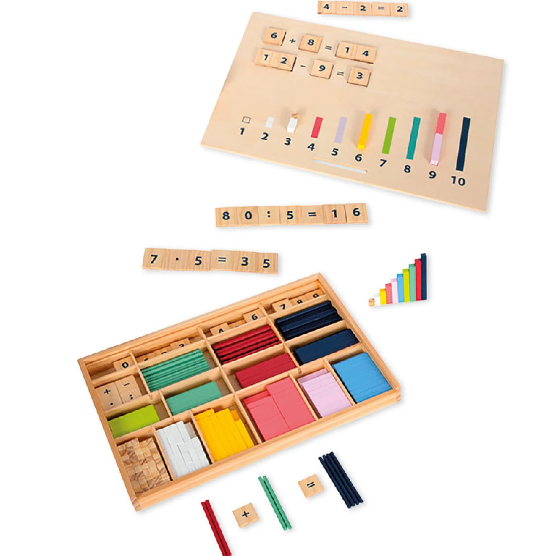 Lernbox "Rechenstäbchen und Zahlen", 460-tlg.