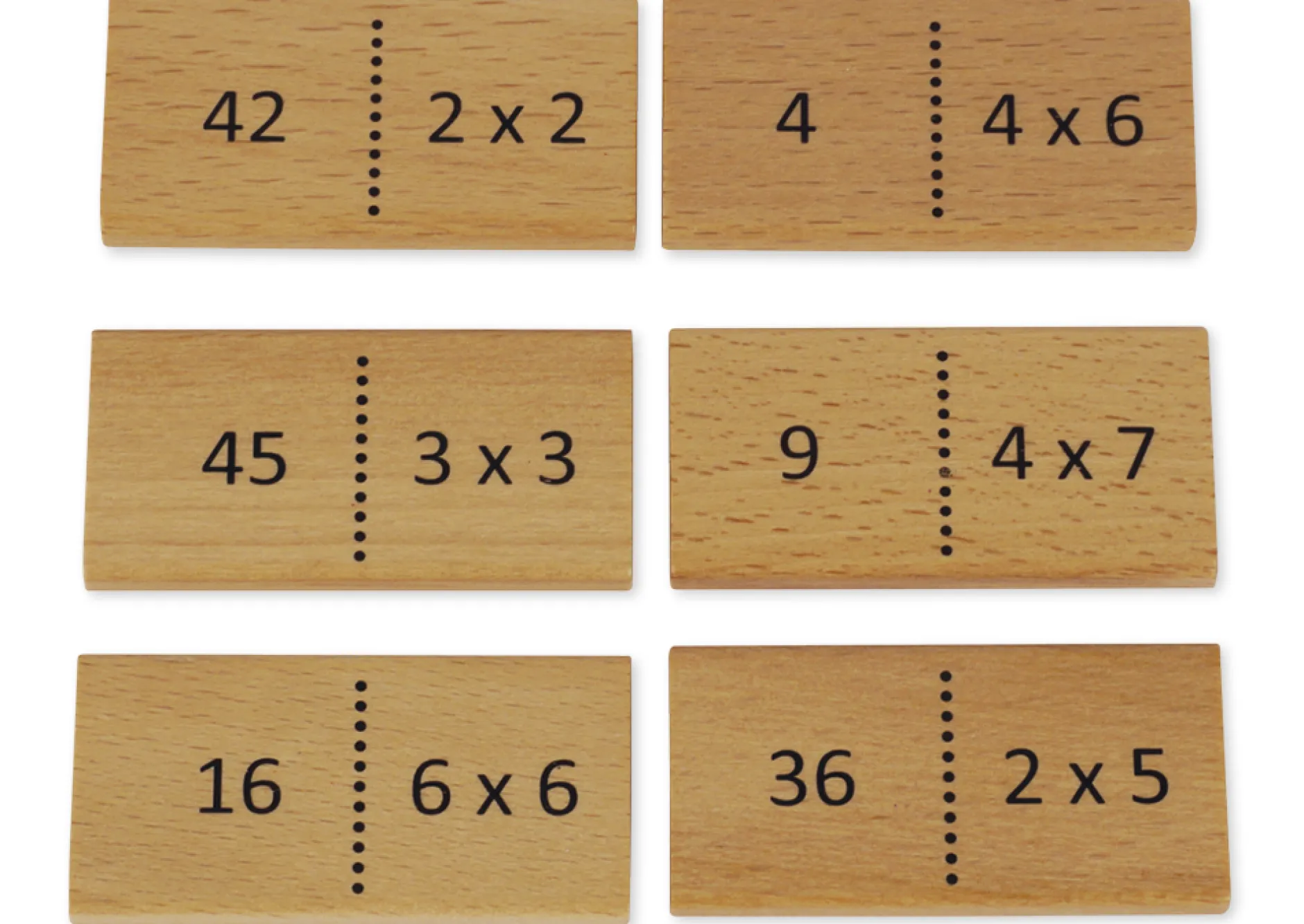 Lernspiel "Mathemino Multiplikation", 37-tlg.