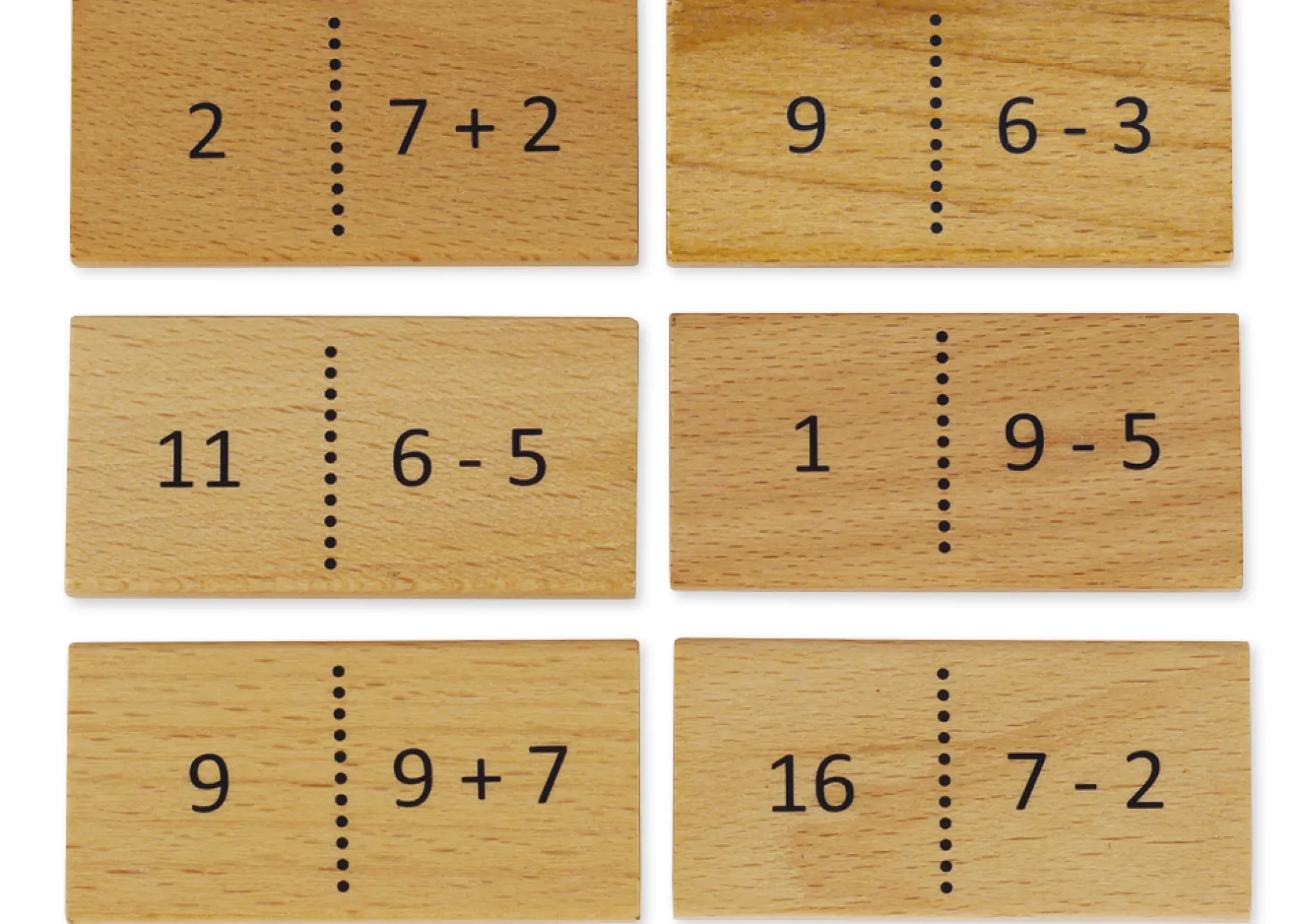 Lernspiel "Mathemino Plus & Minus", 37-tlg.