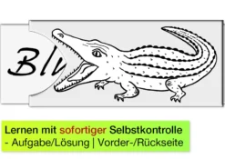 Leseschieber Wort-Krokodil