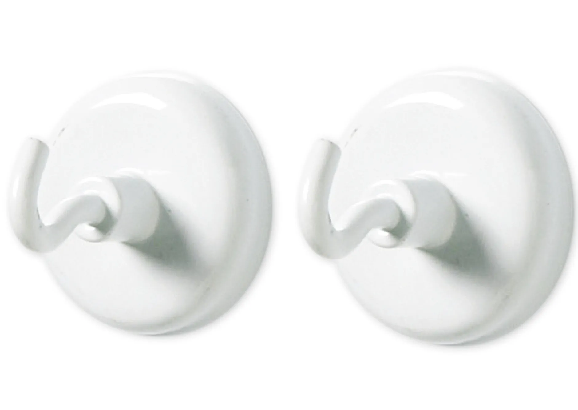 Magnet-Haken-Set, 32 mm ø, weiß, 5-tlg.