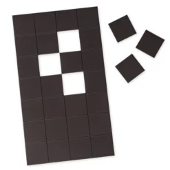 Magnet-Plättchen selbstklebend, 30x30 mm, 28 Stück