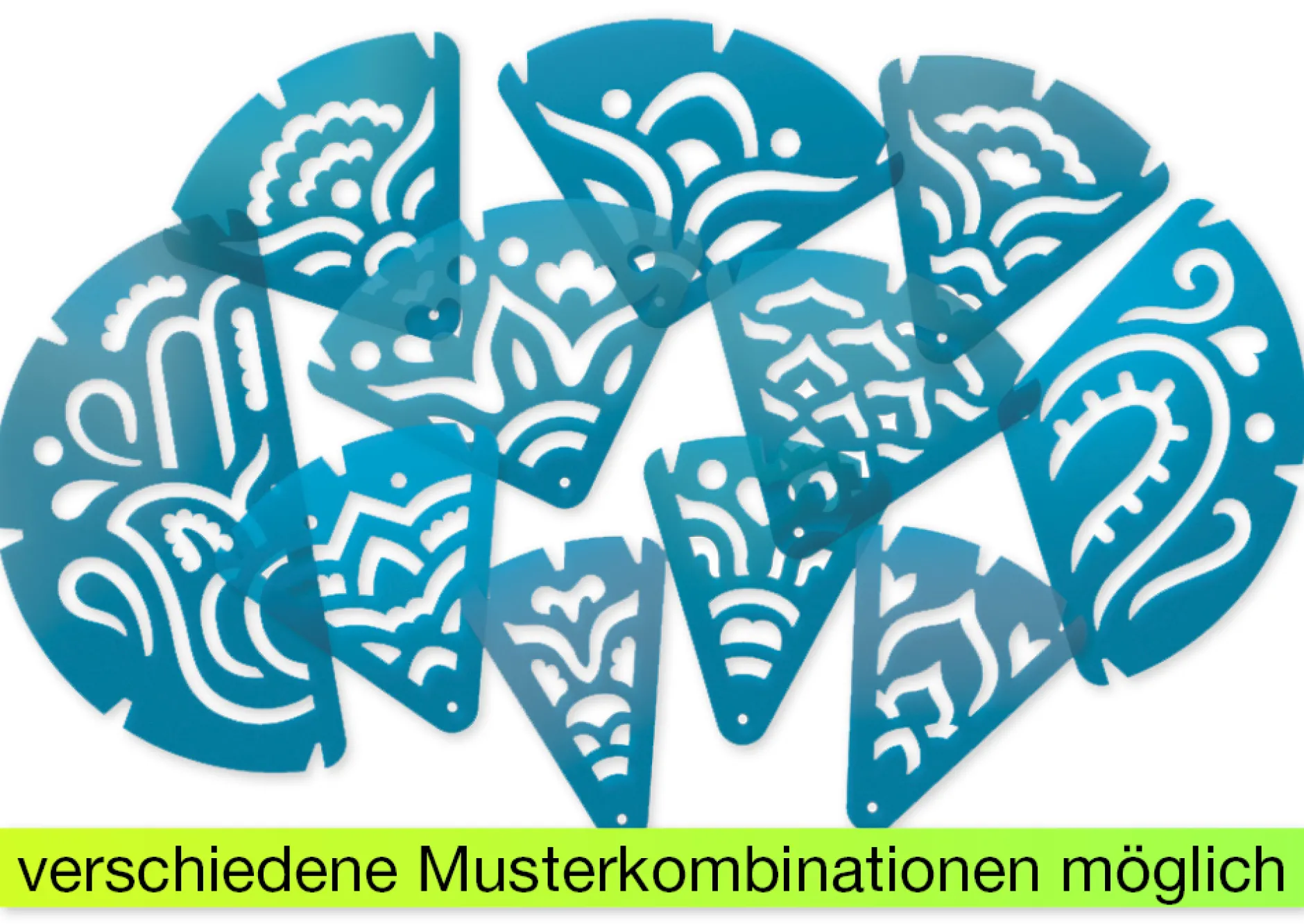 Mandala-Schablonen, 11-tlg.