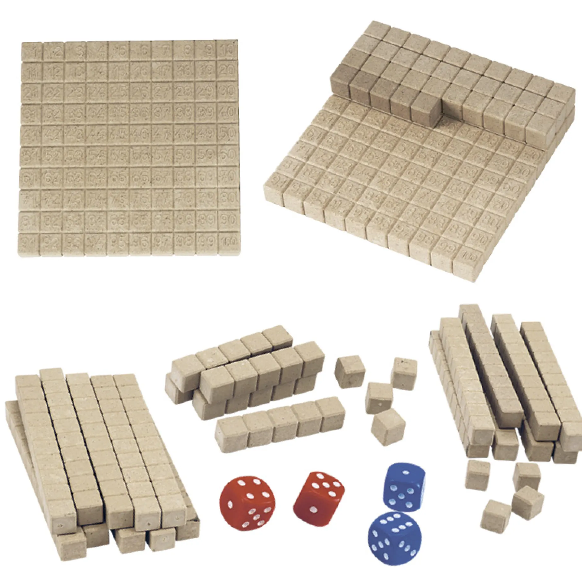 Mathe-Spiel "Hunderterraum", 62-tlg.