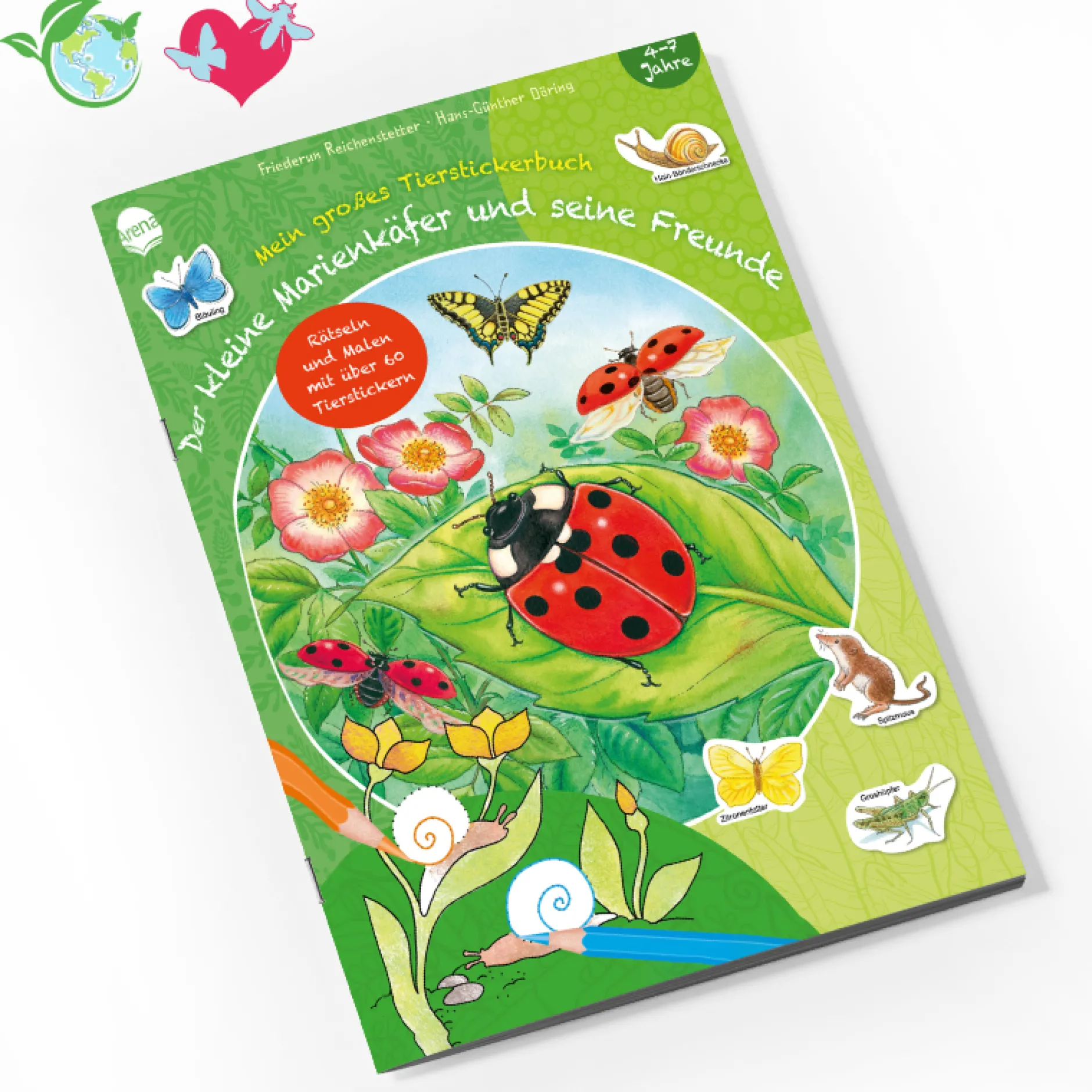 Mein großes Tierstickerbuch – Der kleine Marienkäfer und seine Freunde