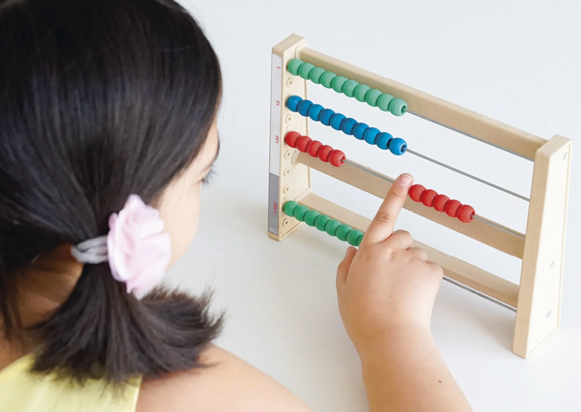 Montessori-Rechenrahmen aus RE-Wood, 4 Reihen/4-stellig "Montessori Premium"