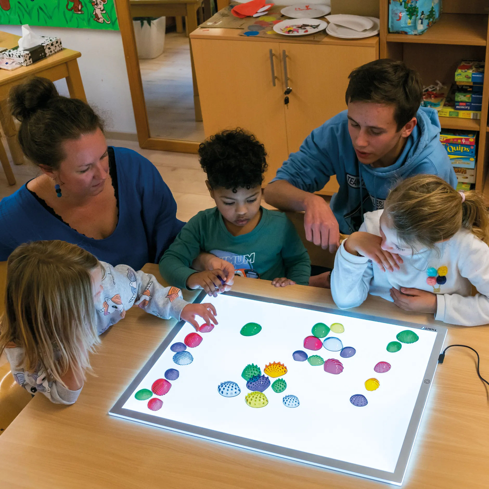 Muschel-Set, transparent und taktil, 108-tlg.