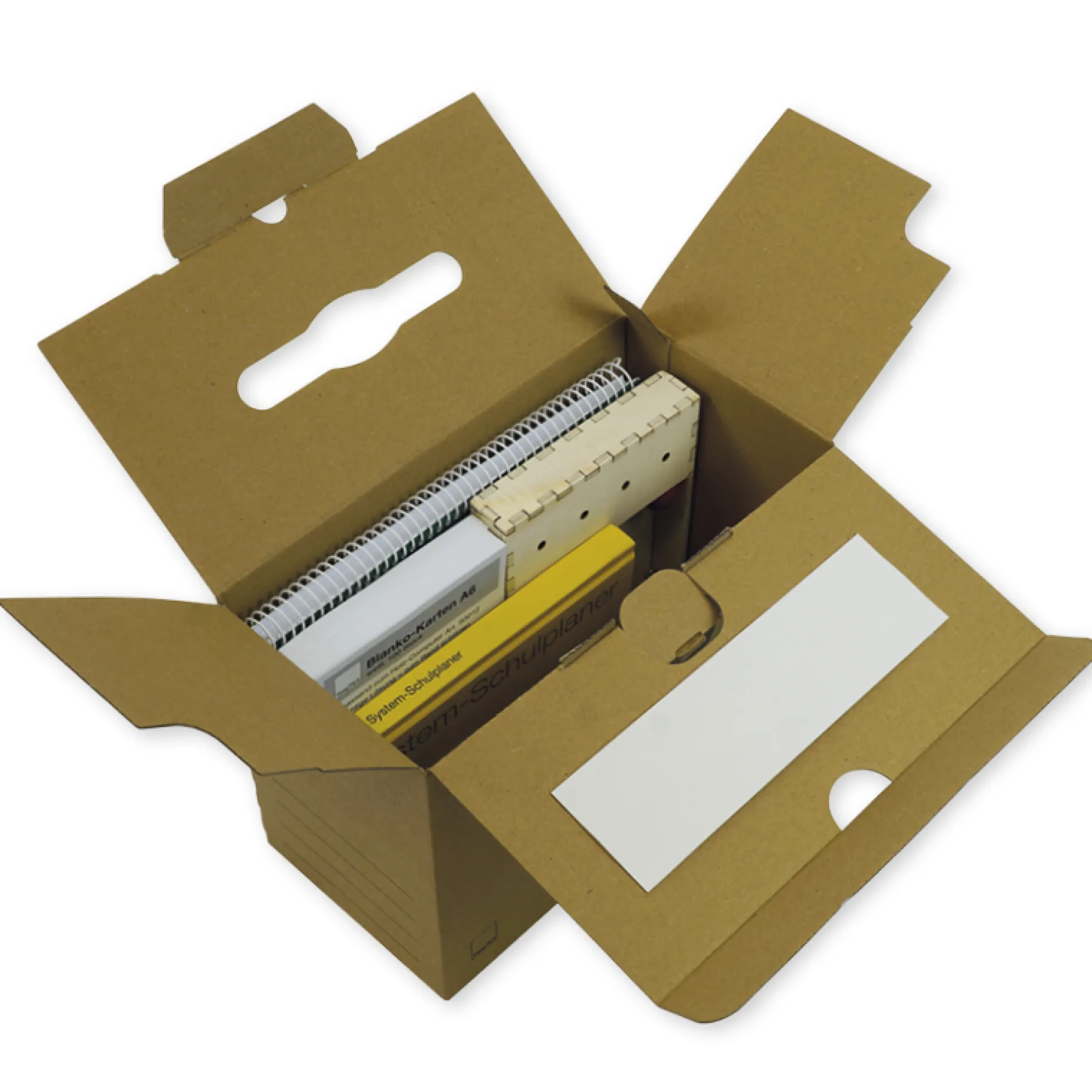 Natura-Kartei-Koffer A5, aus Pappe