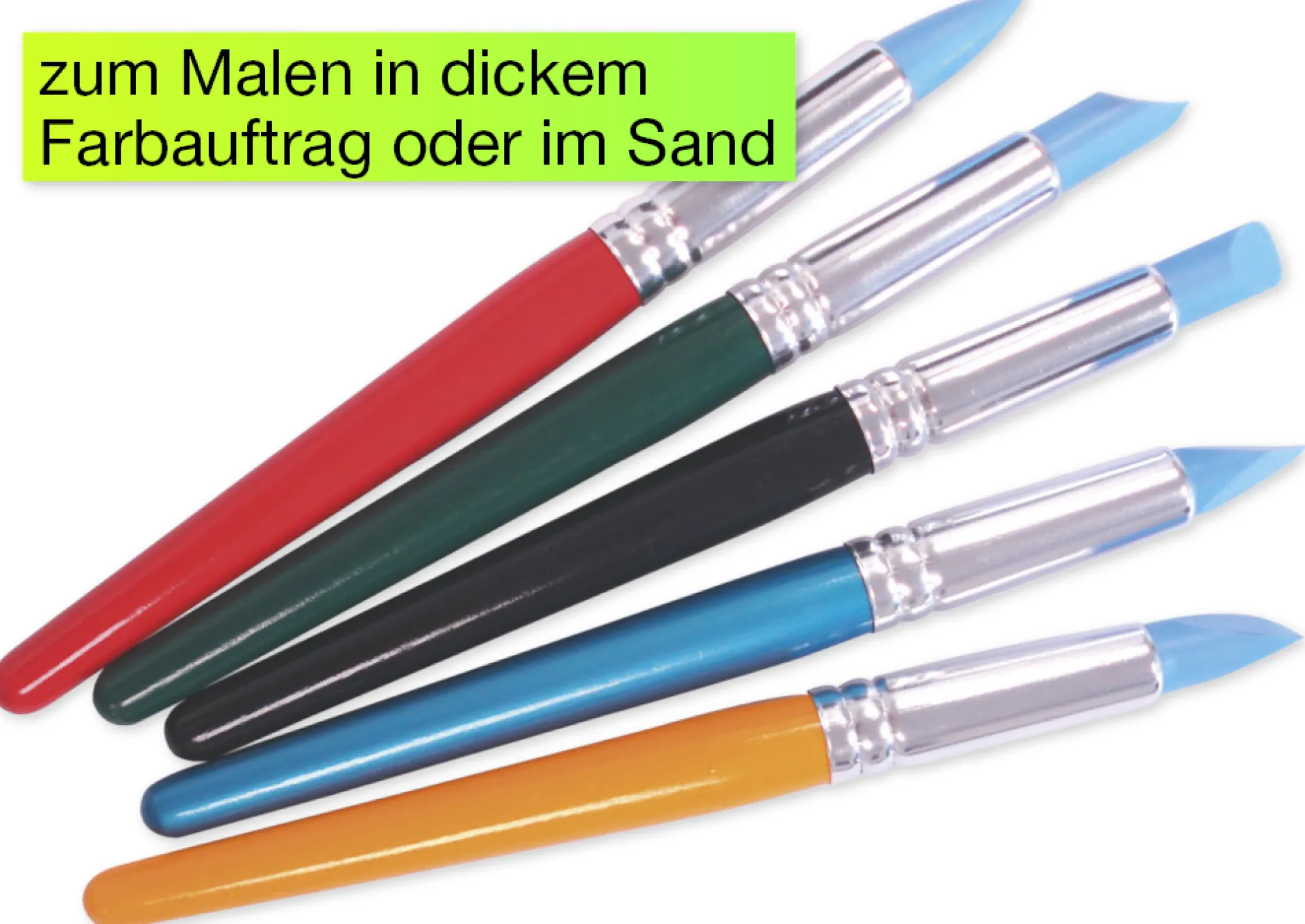 Pinsel mit Silikonspitzen, 5-tlg.