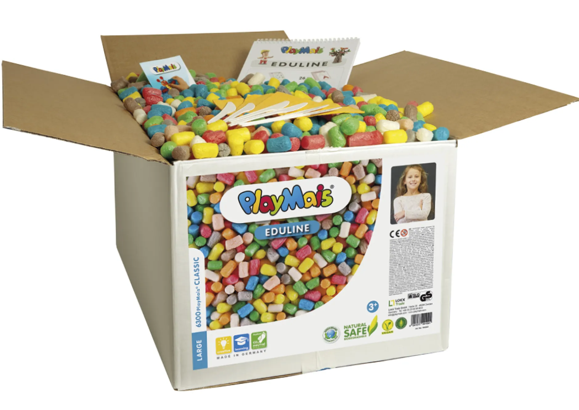 PlayMais "EDULINE Large", ca. 6.300 Teile, mit Anleitungsbuch