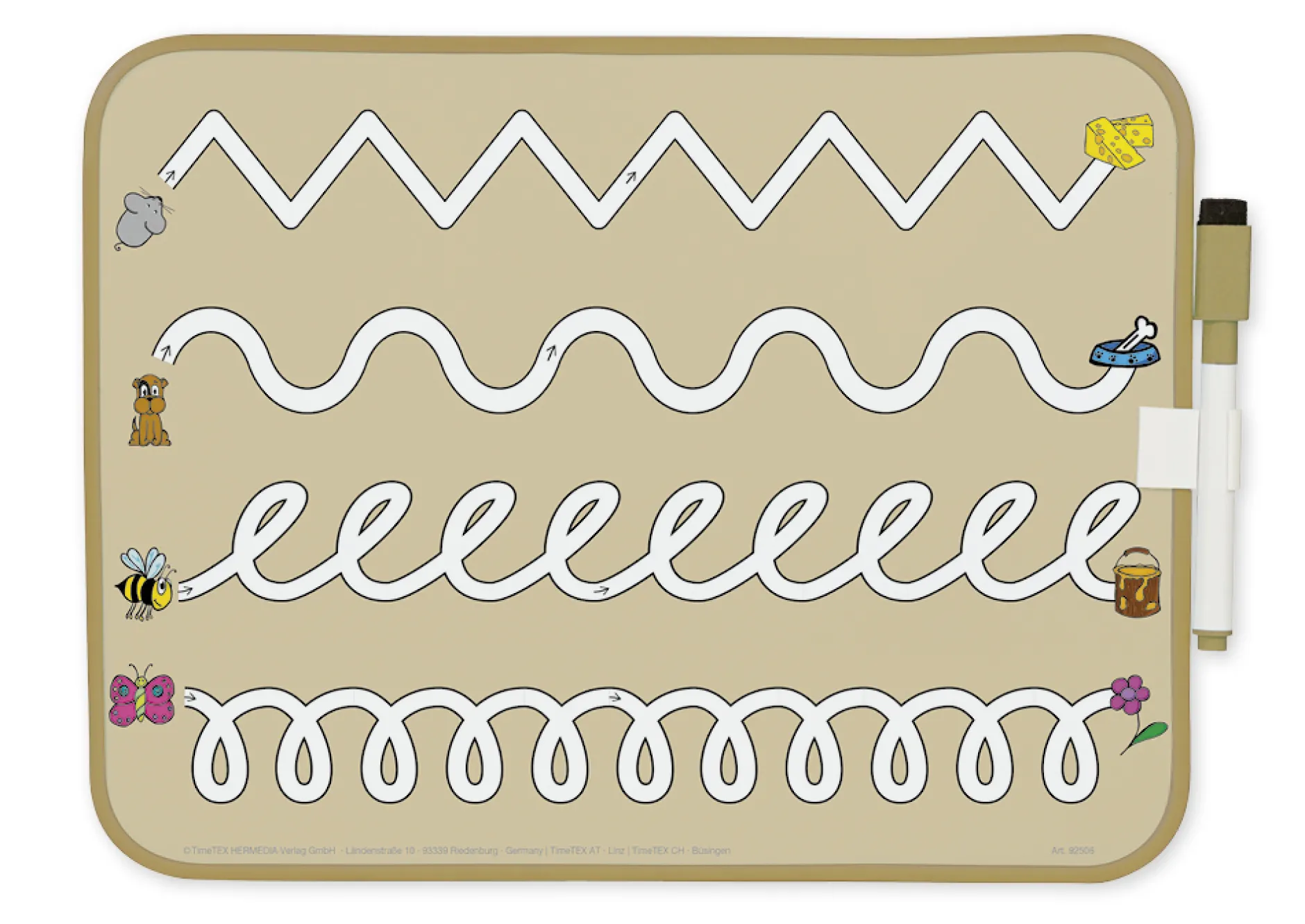 Prima-Colori Schwungübungs-Whiteboard, magnethaftend