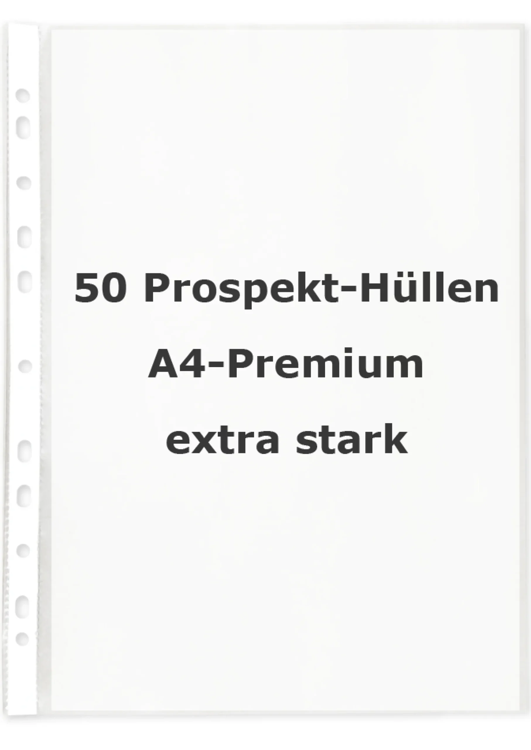 Prospekt-Hüllen A4 Premium, extra stark, 50 Stück