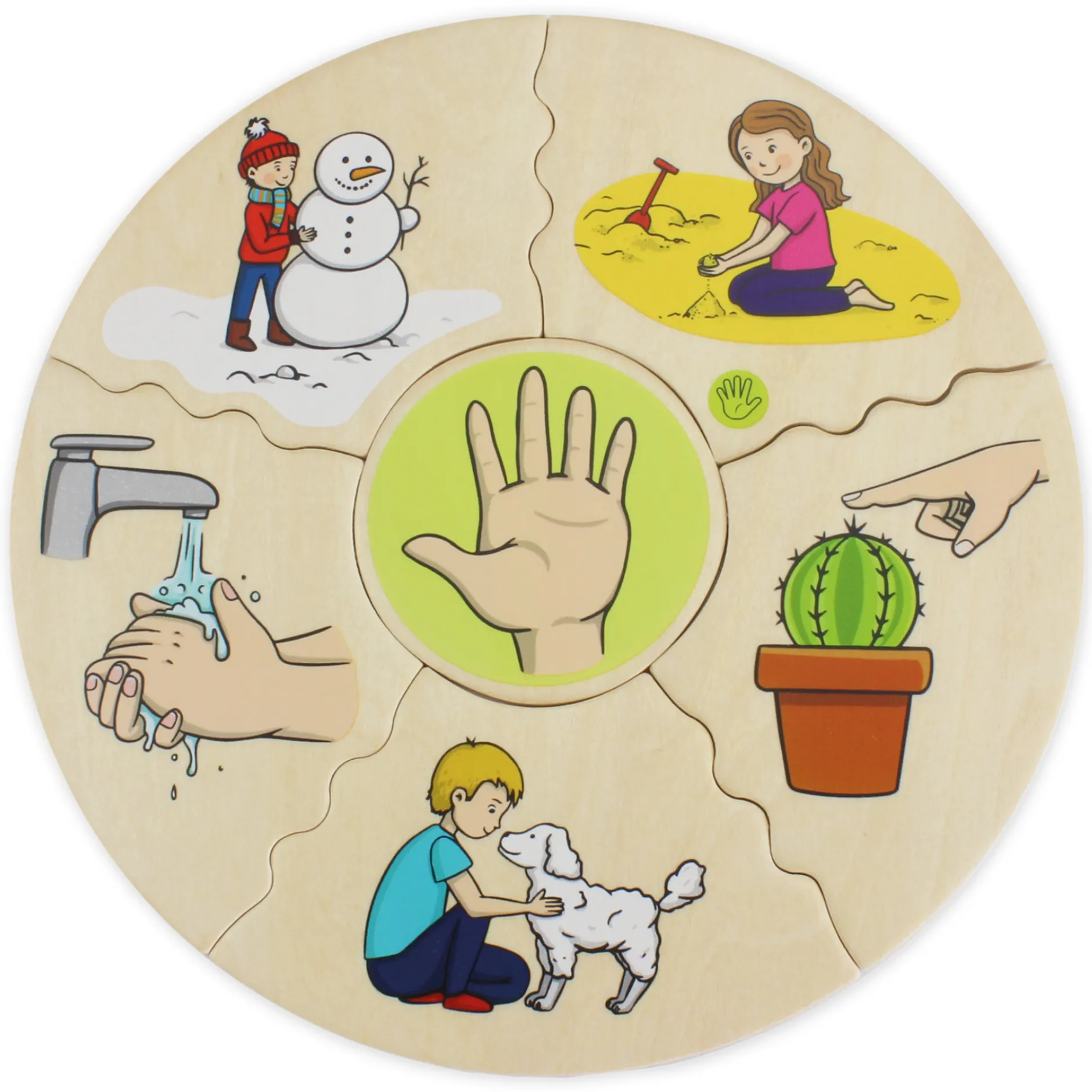 Puzzle Humanico "5 Sinne", 30-tlg.