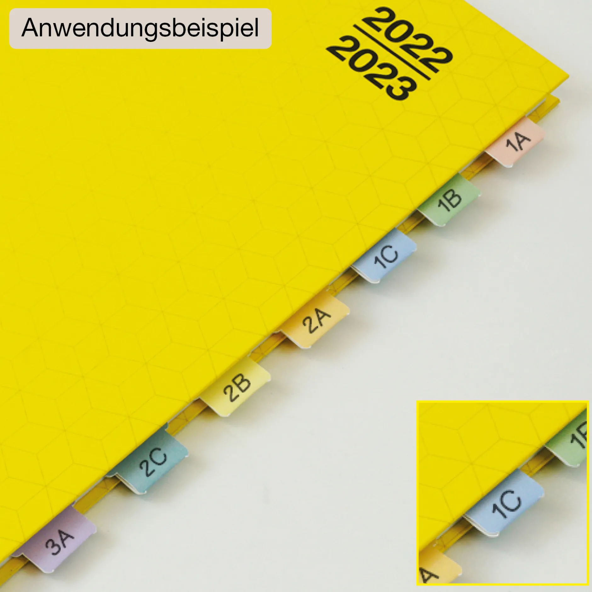 Register-Taben 29-tlg., selbstklebend, aus Karton-Papier
