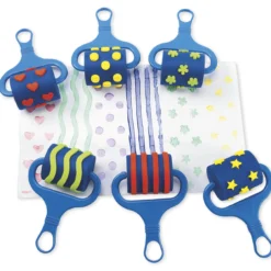 Roll-Stempel aus Moosgummi, 6-tlg.