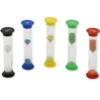 Sanduhren-Set 5 tlg., 10 cm hoch, 2,5 cm ø