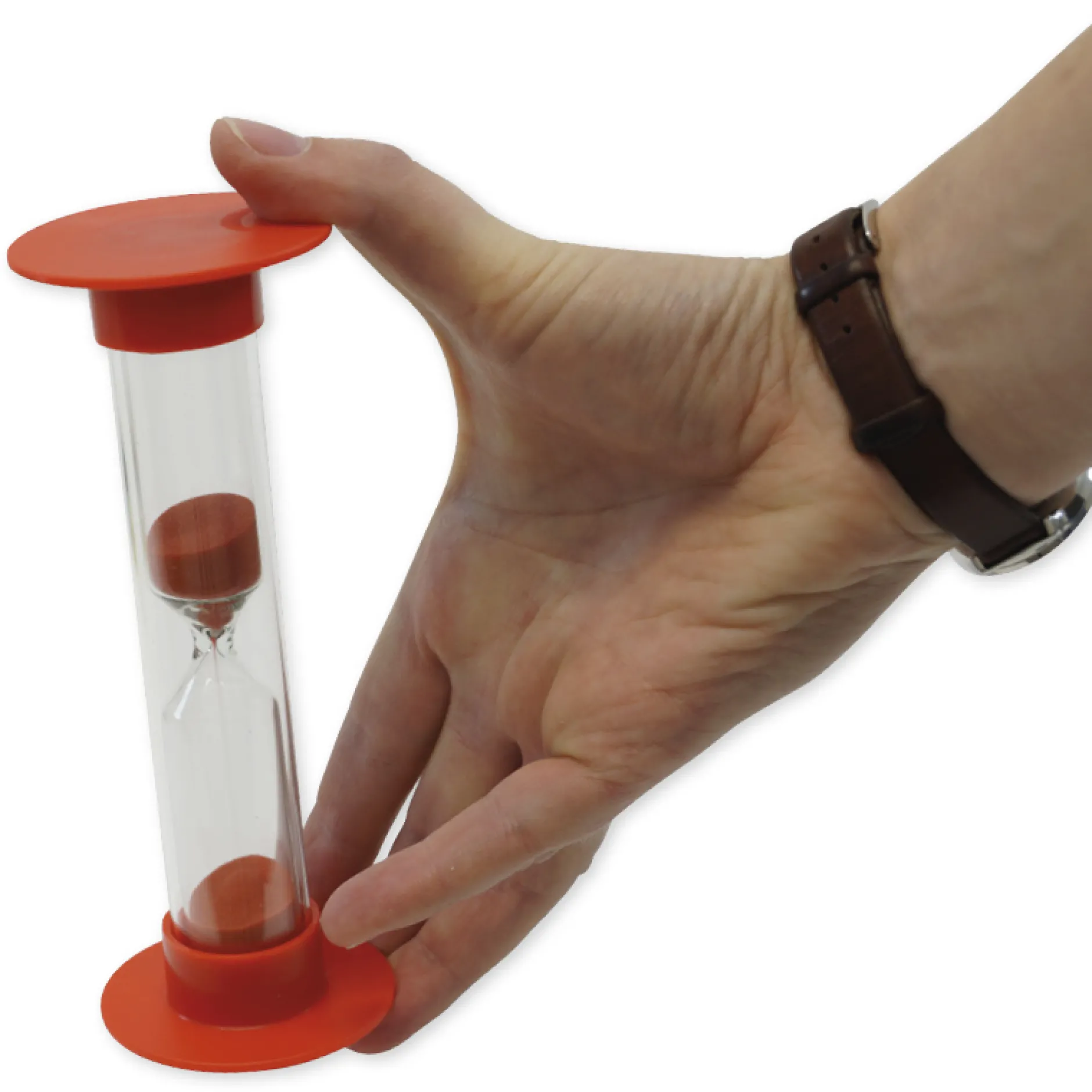Sanduhren-Set 5 tlg., 15cm hoch, 5,5cm ø, im Koffer