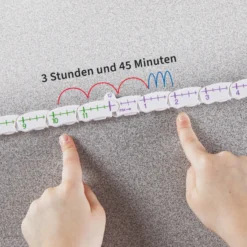 Schüler-Lern-Uhr mit Zahlenstrahl, 11 cm ø