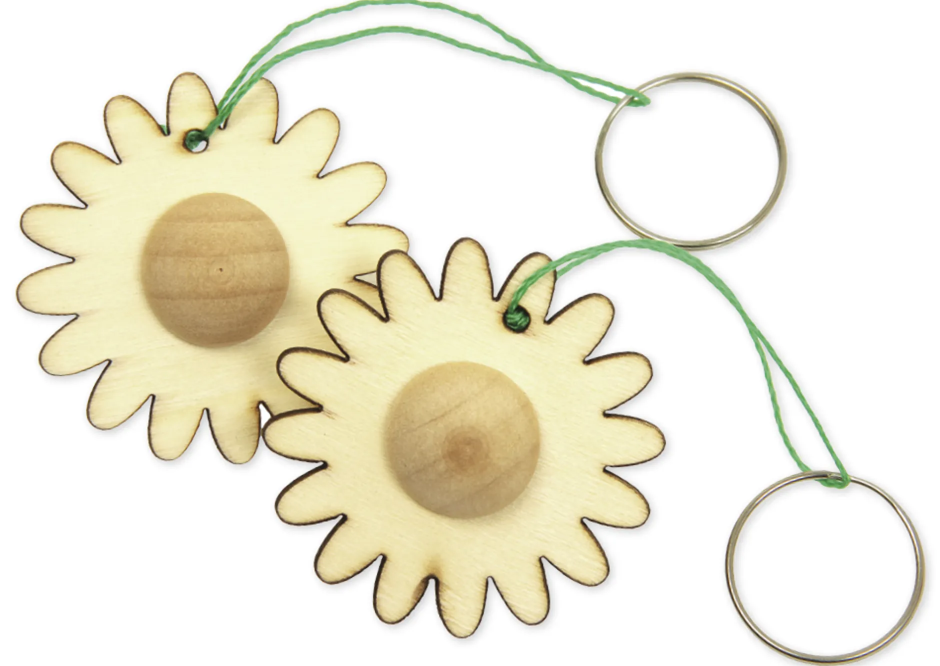 Schlüsselanhänger "Blume", 2 Stück