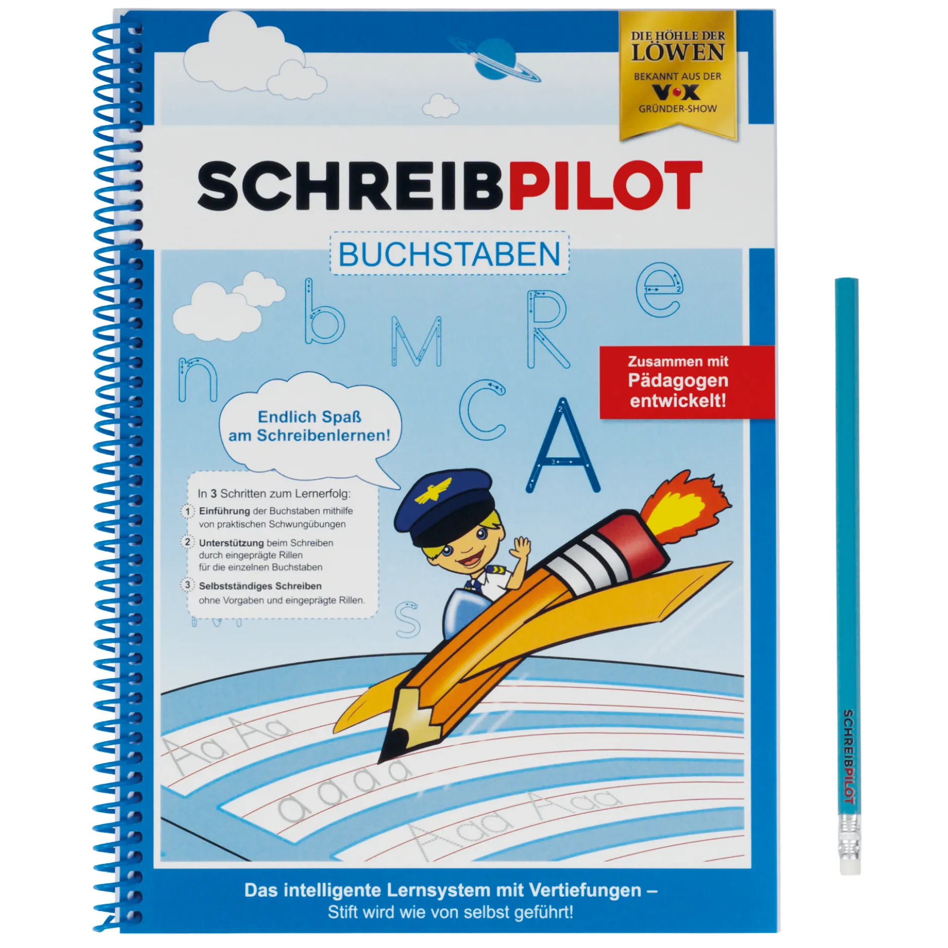 Schreiblern-Heft "Schreibpilot Buchstaben", 63 Seiten