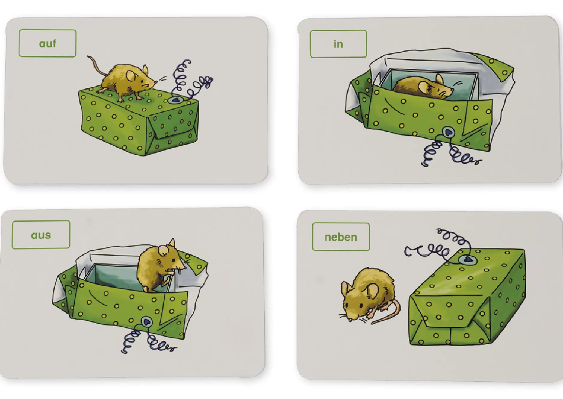 Schubicards Deutsch "Die Maus im Geschenk"