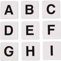 Set Buchstaben-Kärtchen "ABC", 216-tlg. im Koffer
