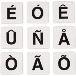 Set Buchstaben-Kärtchen "ABC", 216-tlg. im Koffer