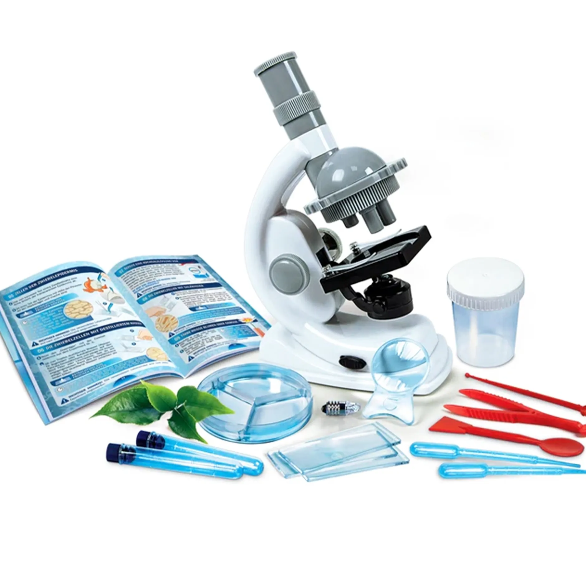Set Einsteiger-Mikroskop, 600-fach, 20-tlg.