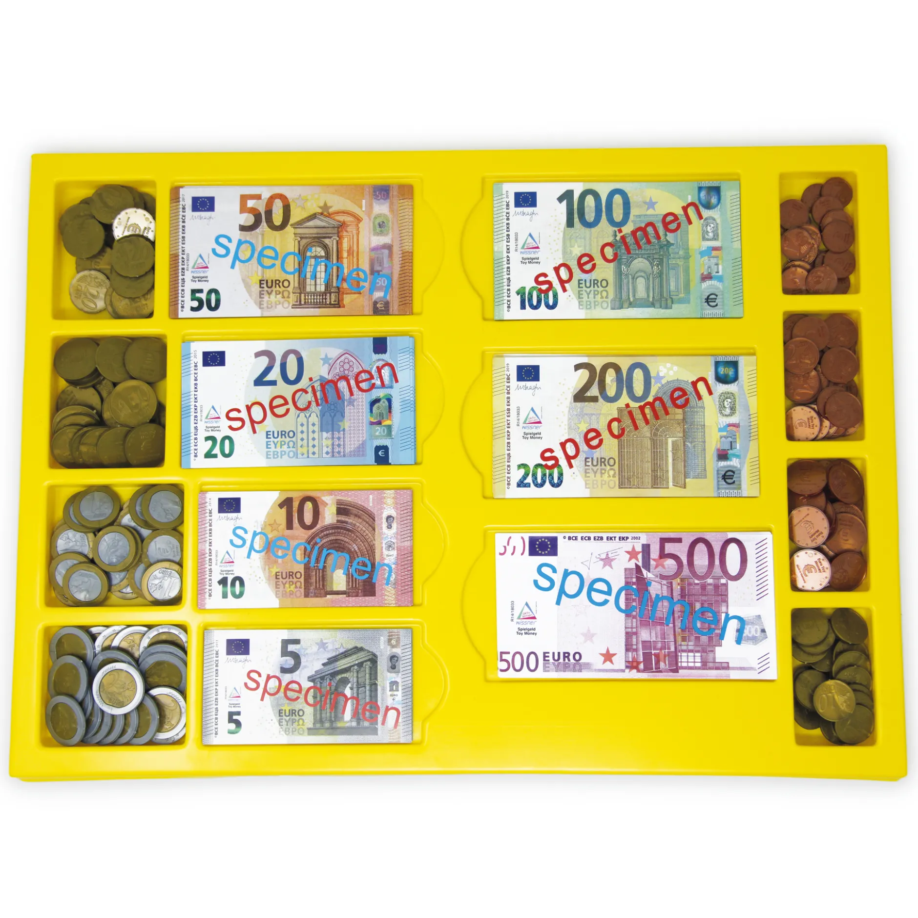 Set Euro-Rechengeld in Kassette, 290-tlg.