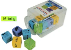 Set Flüster-Würfel "Brüche", 4,3 cm, 16-tlg.