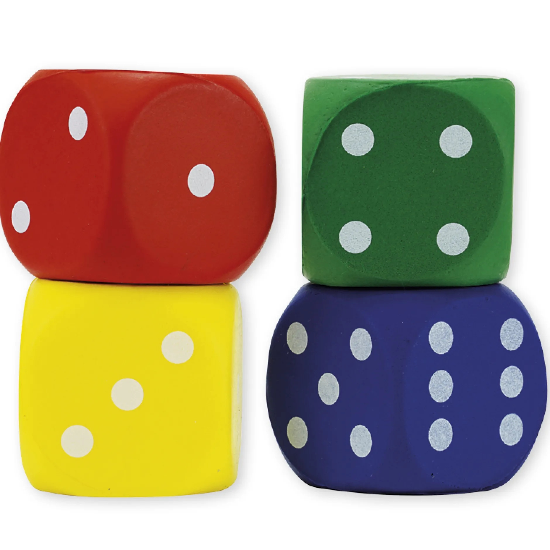 Set Flüster-Würfel mit Augen, 4x4 cm, 4-tlg.