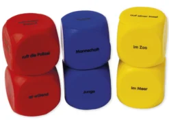 Set Flüster-Würfel 6-tlg. Deutsch