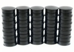 Set Haft-Magnete schwarz, 24 mm ø, 50-tlg.